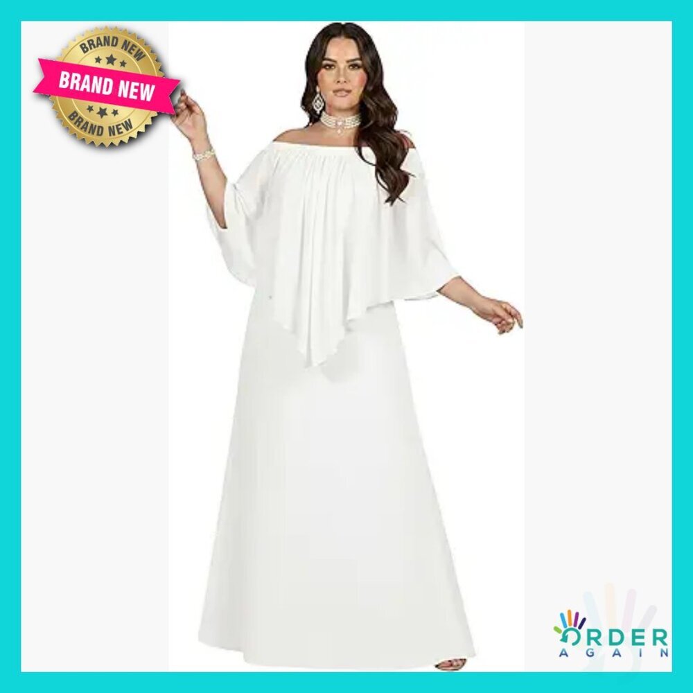 Strapless Maxi Dress Loose Fit Elegant Cocktail Party Evening Gown Flattering